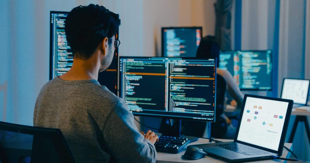 Freelance typing write prompt ai bot it app smart program nomad video game terminal with coding