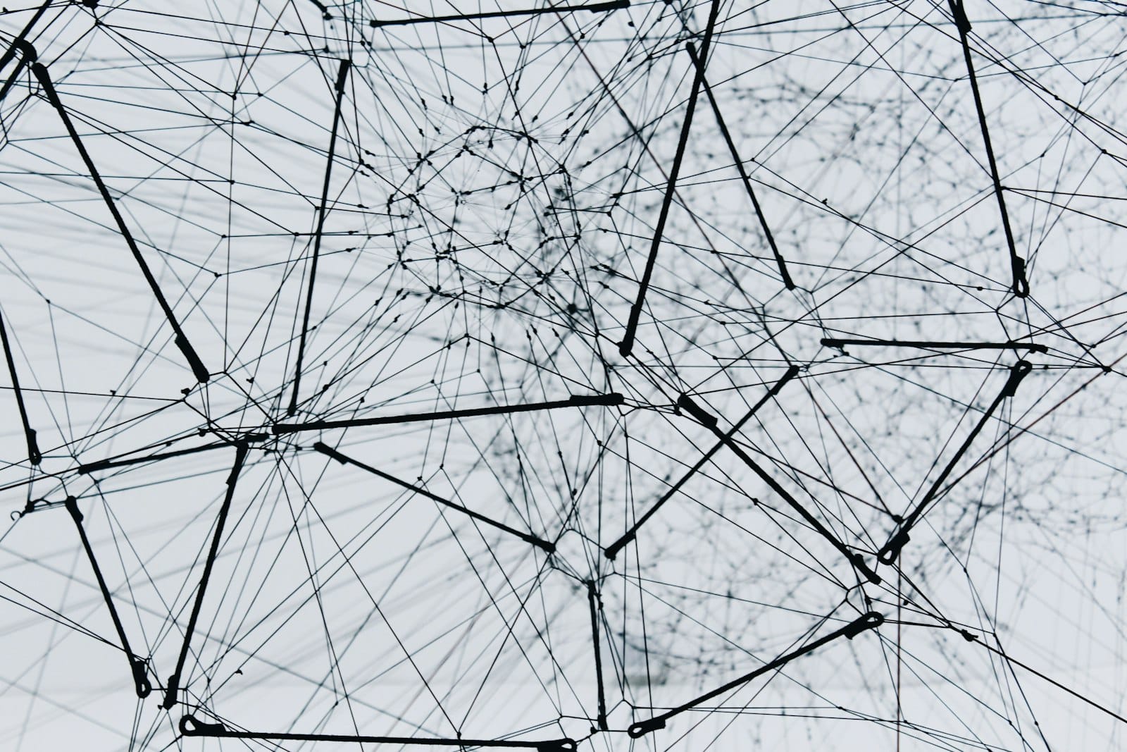 Multiple connected AI agents coordinating in a network