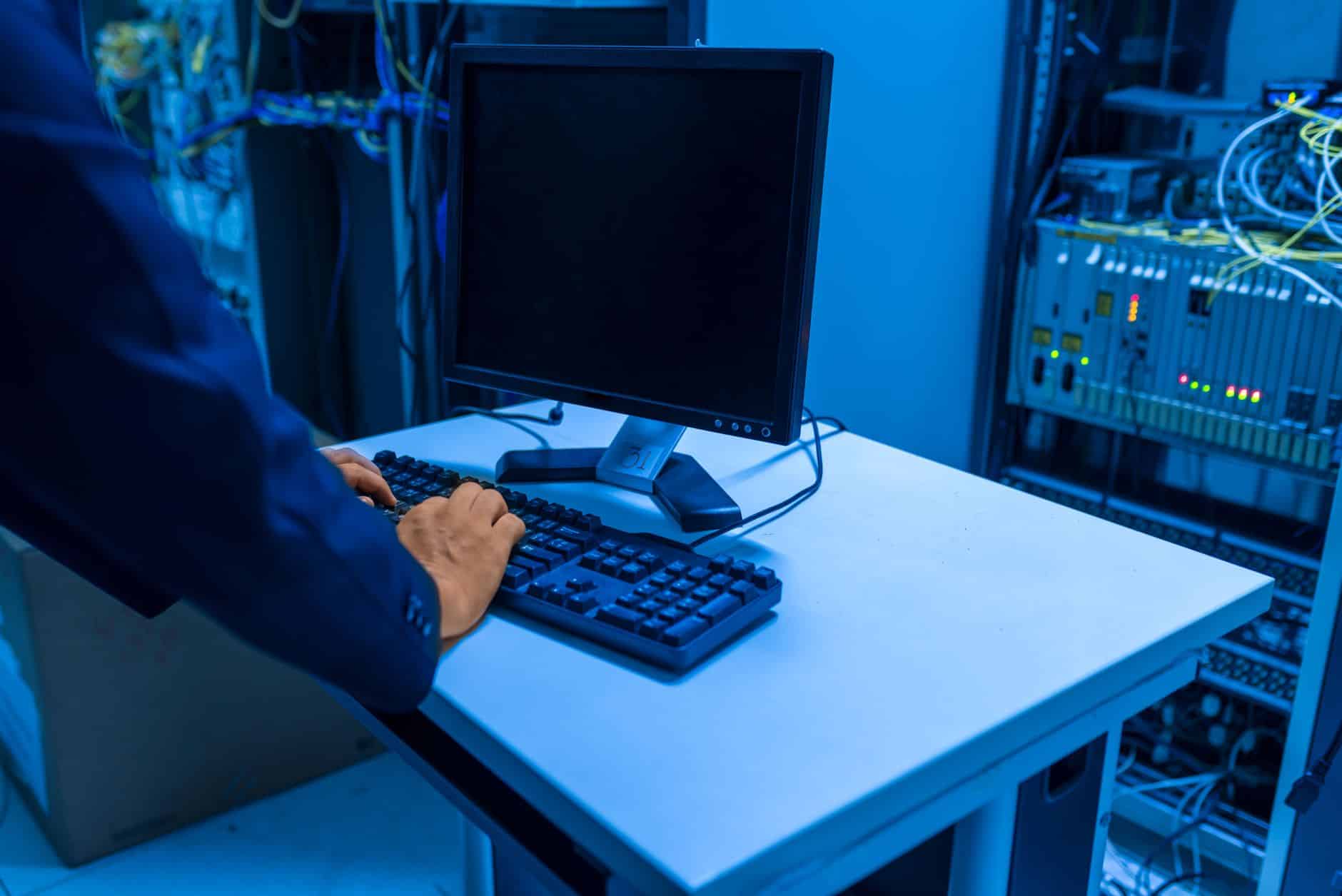 Engineer managing a self-hosted automation server